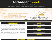 Tablet Screenshot of forbidden-planet.co.uk